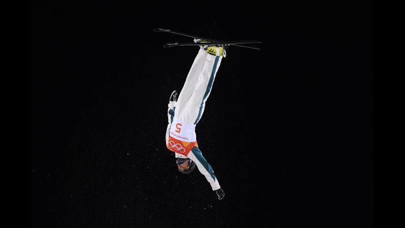 Australia's Lydia Lassila competes in the aerials.