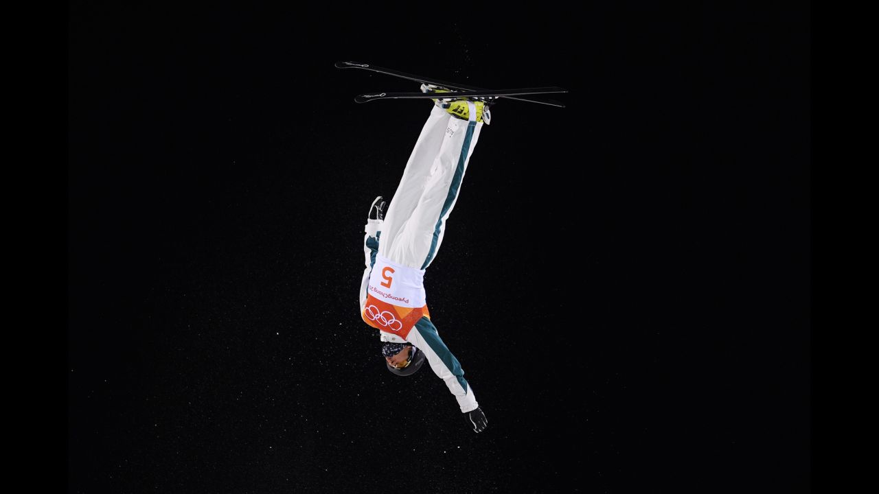 Australia's Lydia Lassila competes in the aerials.