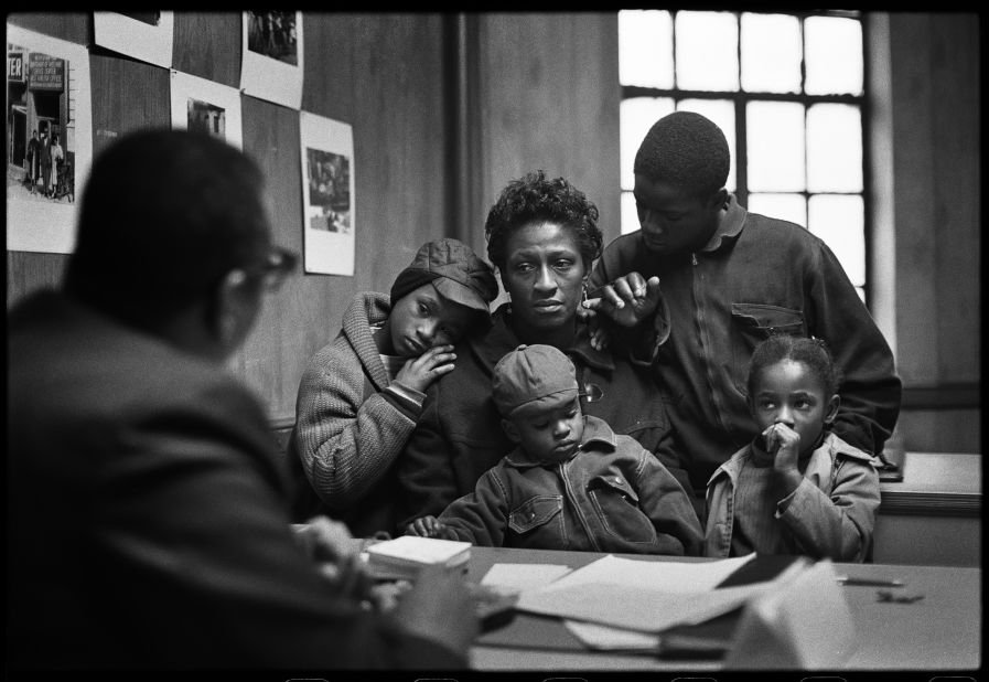"The Fontenelles at the Poverty Board, Harlem, New York" (1967)