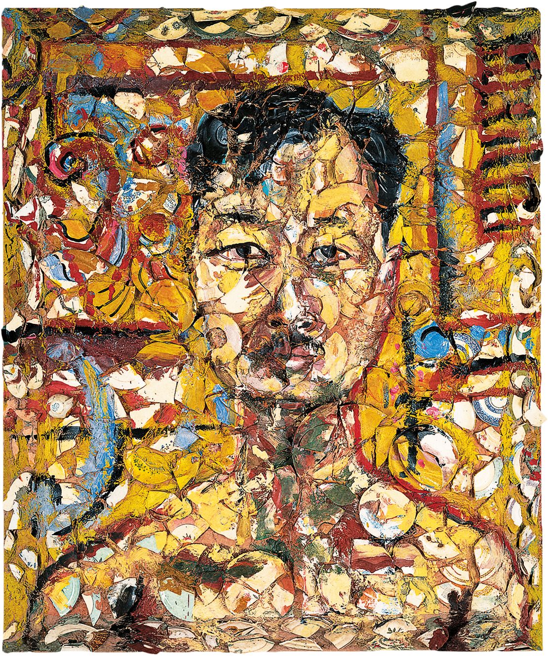 "Untitled (Portrait of Michael Chow)" (1984) by Julian Schnabel