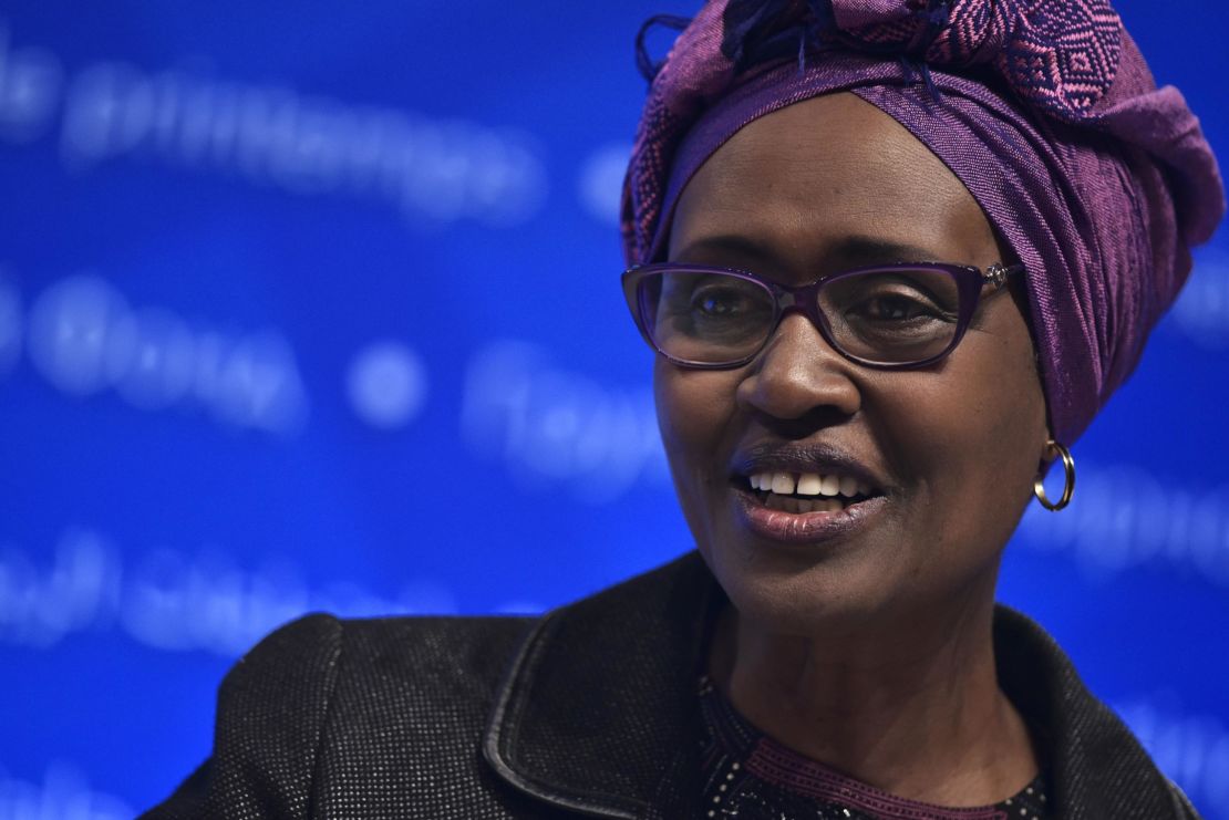 Oxfam International Executive Director Winnie Byanyima  urges abuse victims to come forward.