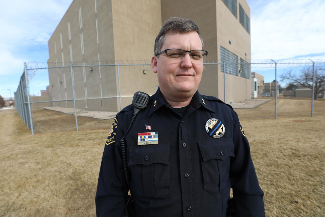 Larimer County Sheriff Justin Smith, photographed at the county jail, is a longtime opponent of legalized marijuana.