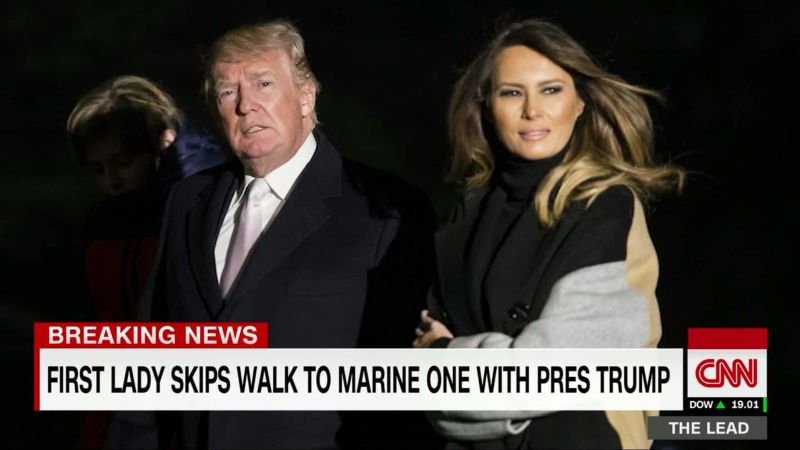 First Lady skips walk to Marine One with Pres Trump | CNN