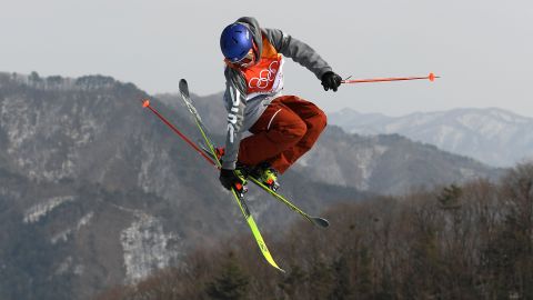 Nick Goepper of the United States competes during the Freestyle Skiing Men's Ski Slopestyle Final at the Pyeongchang 2018 Winter Olympic Games.