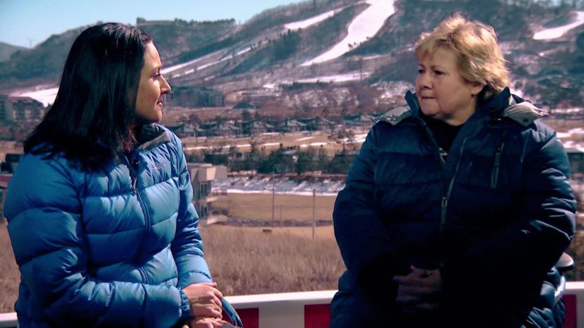 paula hancocks norway prime minister Erna Solberg olympics interview_00000000.jpg
