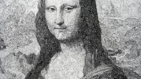 About two-thirds of people studied smile like the Mona Lisa.