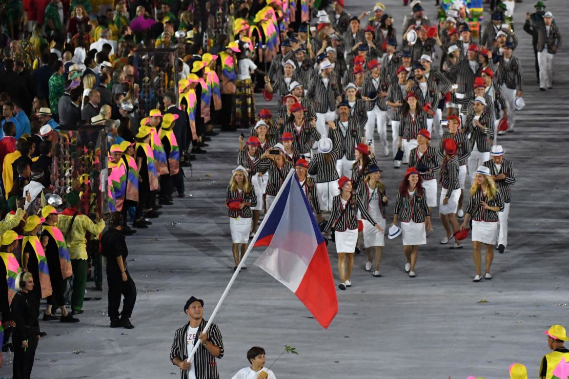 Carrying the Czech flag at the opening ceremony was both a "huge honor" and a "huge commitment," according to Krpalek.  "Everyone here in Czechia was interested in how I'd fight and what I'd show."