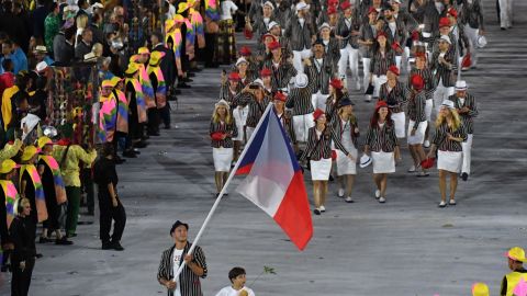 Carrying the Czech flag at the opening ceremony was both a "huge honor" and a "huge commitment," according to Krpalek.  "Everyone here in Czechia was interested in how I'd fight and what I'd show."
