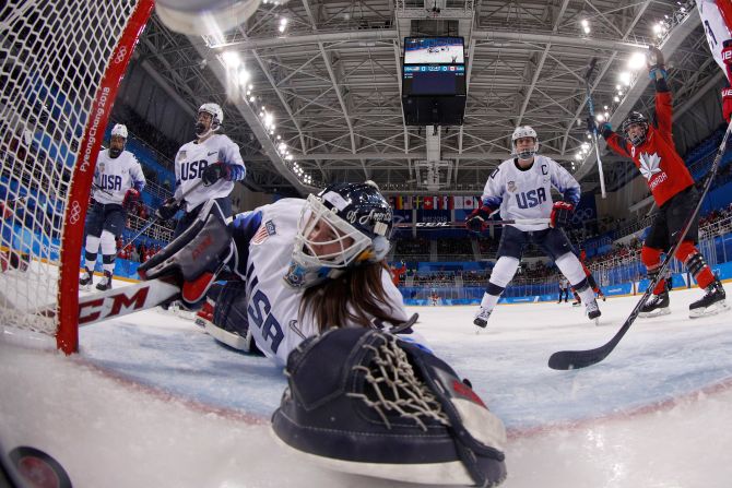 The two teams have already played once in these Olympics. Canada won 2-1 in the preliminary round despite being out shot by the Americans 45-23.