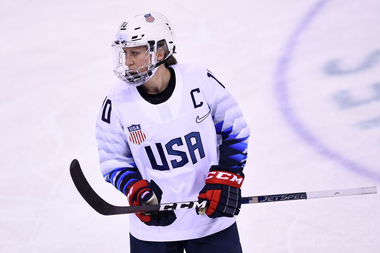 The United States is captained by forward Meghan Duggan, who was also on the 2010 and 2014 teams that won silver.