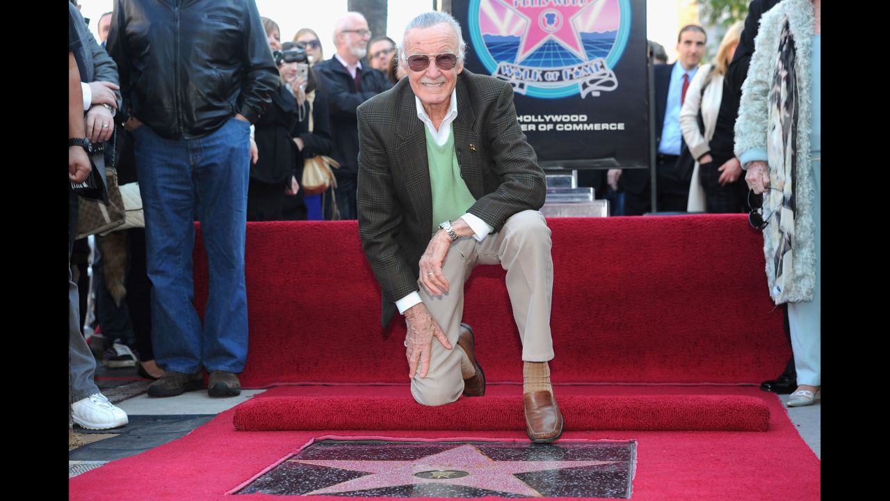 Lee receives a star on the Hollywood Walk of Fame in 2011.