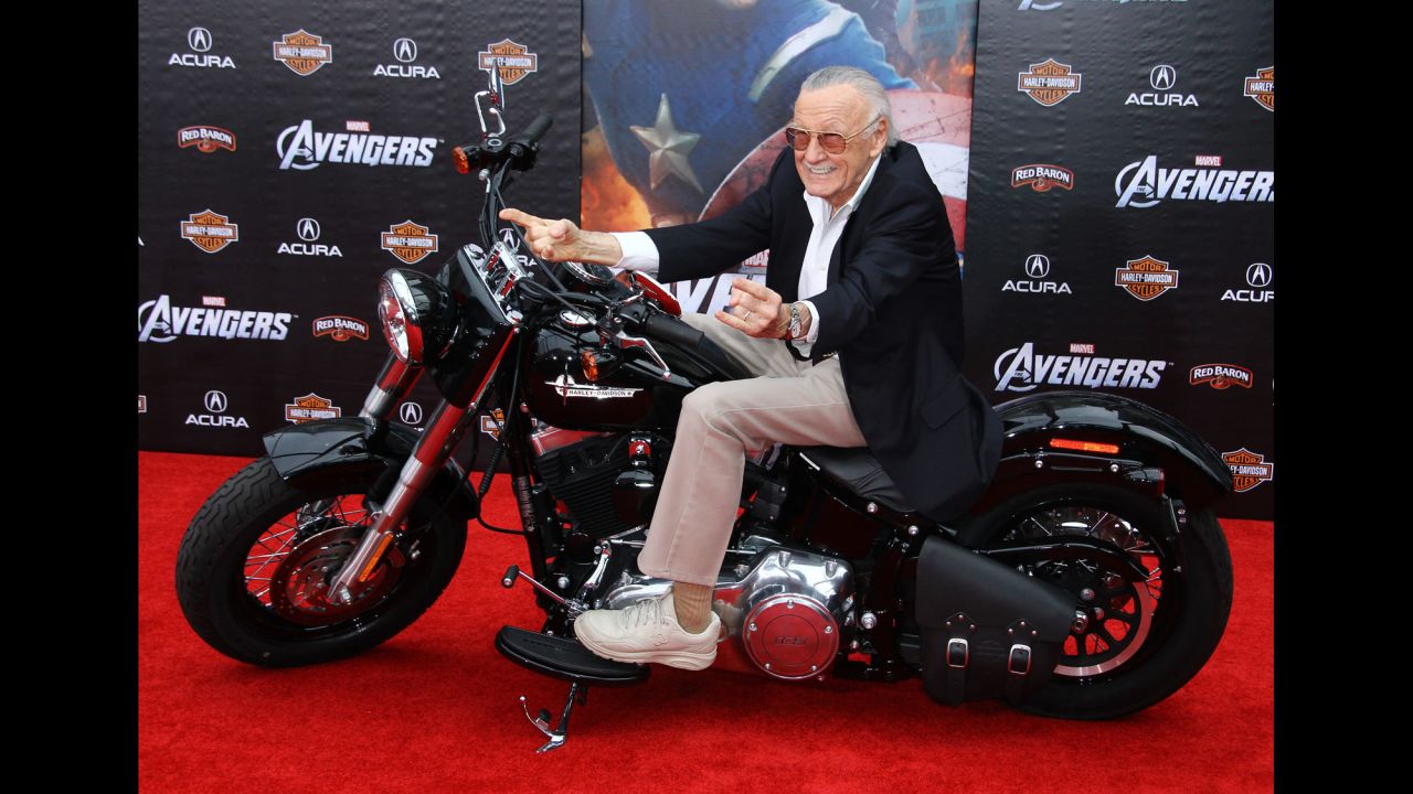 Lee attends the Los Angeles premiere of "The Avengers" in 2012.