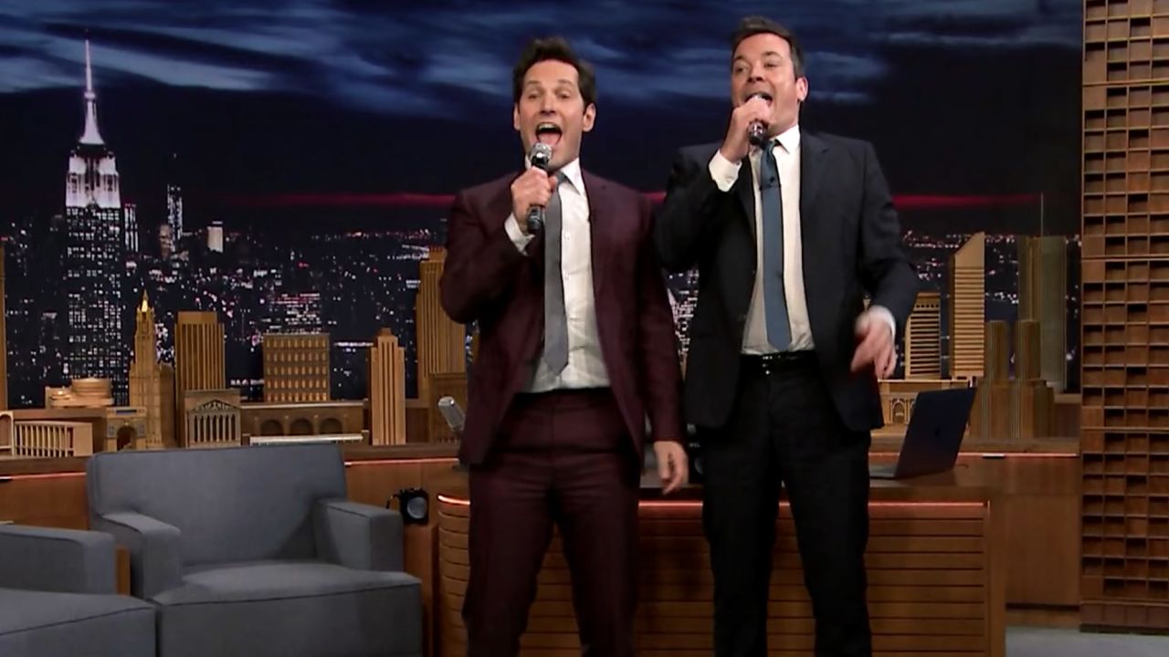 Paul Rudd Jimmy Fallon King Of Wishful Thinking Jimmy Fallon interviews Paul Rudd in 60 seconds | CNN