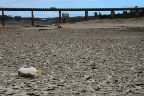 Low water levels are seen at a major dam in a suburb of Cape Town on February 16. For the past three years, Cape Town has been enduring <a href="http://www.cnn.com/2017/05/31/africa/cape-town-drought/index.html" target="_blank">its worst drought in a century.</a> The city of 4 million people has had to implement <a href="https://www.cnn.com/2018/02/01/africa/cape-town-water-crisis-intl/index.html" target="_blank">emergency water restrictions</a> to preserve what it has left.