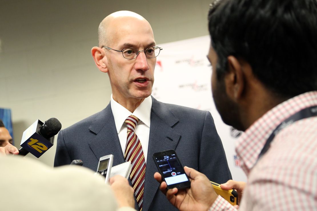 NBA Commissioner Adam Silver, who is credited with fostering a progressive environment in the league.