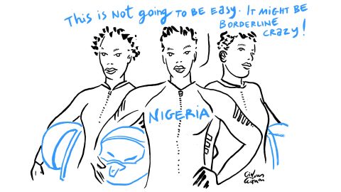 Nigeria women's bobsleigh.