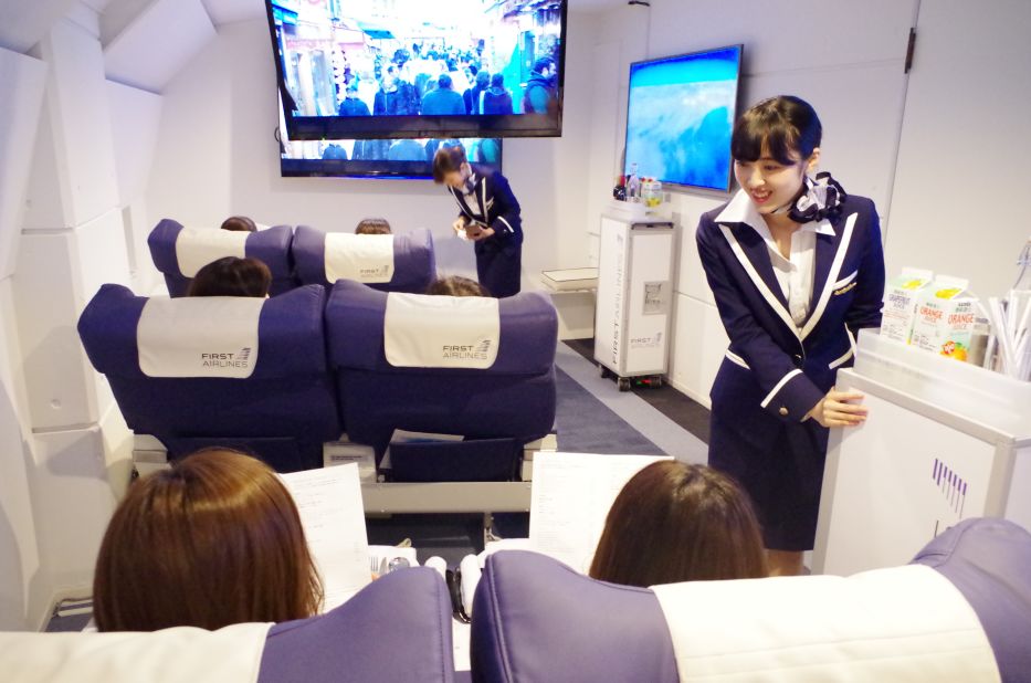 <strong>Cross-continental flights:</strong> First Airlines offers journeys from Tokyo to Paris, New York, Rome and Hawaii -- at just 4980 yen ($46) for Business Class and 5980 yen ($56) for First Class.