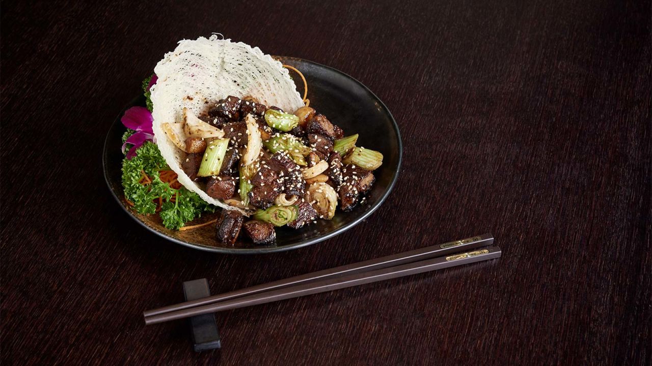 <strong>Plum Valley: </strong>Beef steak gets fancy at Plum Valley, one of Chinatown's more sophisticated options for dim sum and Cantonese food. 