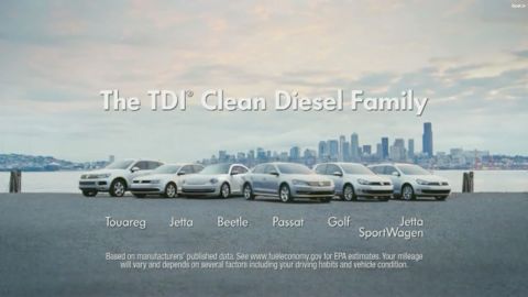Several VW models marketed as "clean diesel" were later implicated in the fraud.