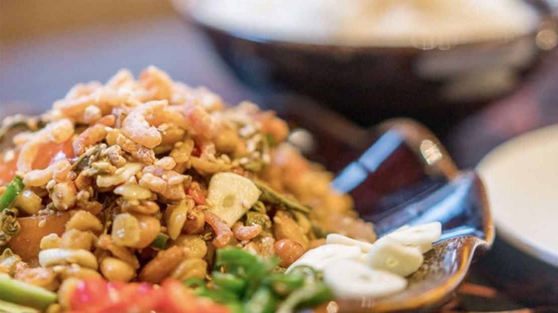 Lahpet is Burmese tea leaf salad.