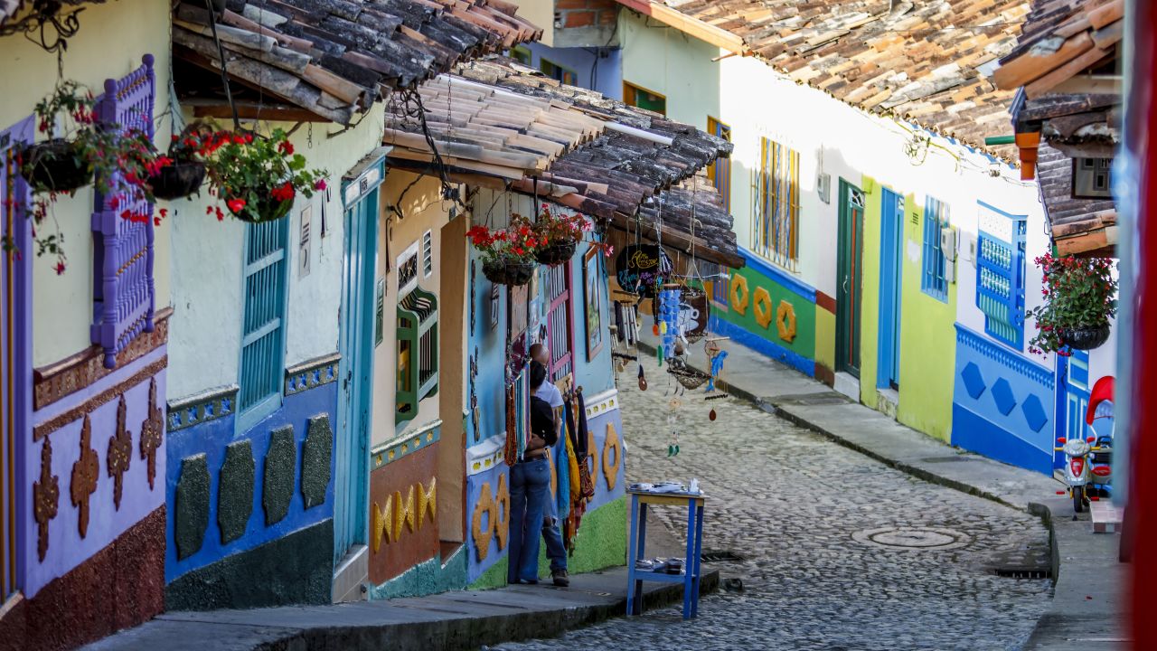 <strong>Guatapé, </strong><strong>Antioquia</strong><strong>:</strong> Just a short trip from Medellin, this colorful town is one of the easiest to access.