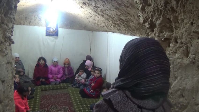 Eastern Ghouta residents forced underground Sam Kiley pkg_00004725.jpg