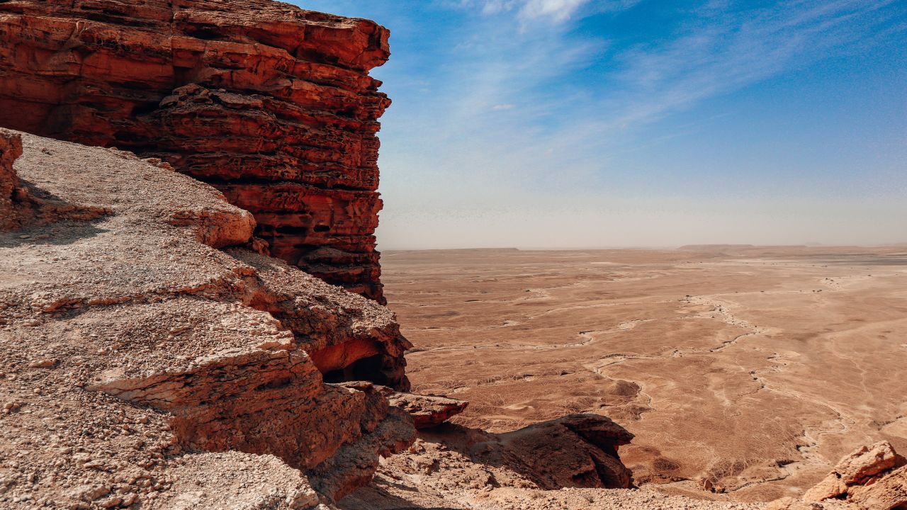 Saudi's Edge of the World, a natural wonder located just outside Riyadh.