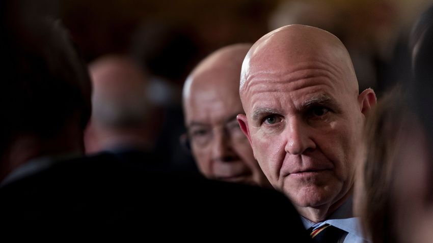 National Security Advisor H. R. McMaster arrives to attend an event where US President Donald Trump nominated Kirstjen Nielsen to be US Secretary of Homeland Security in the East Room of the White House October 12, 2017 in Washington, DC. / AFP PHOTO / Brendan Smialowski        (Photo credit should read BRENDAN SMIALOWSKI/AFP/Getty Images)