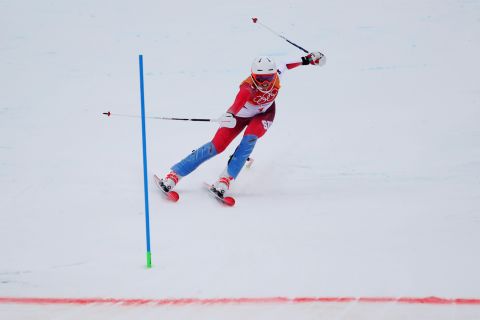 Switzerland's Michelle Gisin took gold, making an Olympic double for her family after elder sister Dominique won the downhill in Sochi four years ago. Her fellow Swiss Wendy Holdener won bronze.