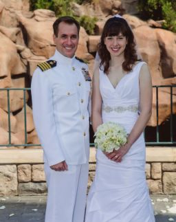 John Kirby with Meagan at her 2012 wedding in Orlando.