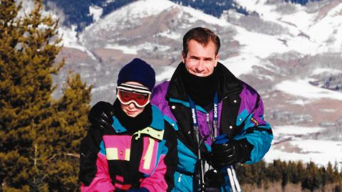 Father and daughter on a ski trip to Crested Butte, Colorado, in December 1997.