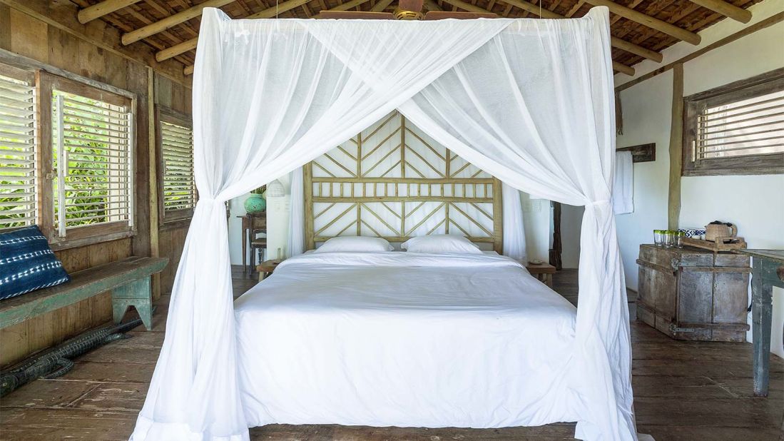 <strong>UXUA Casa Hotel & Spa:</strong> This eco-luxe spa hotel in Trancoso, Brazil, recently introduced a line of handmade home furnishings that evoke the area's tropical forest and beaches. The Native Geometry collection revolves around eucalyptus four-poster wooden bedframes, lighting, stools and unique textiles. 