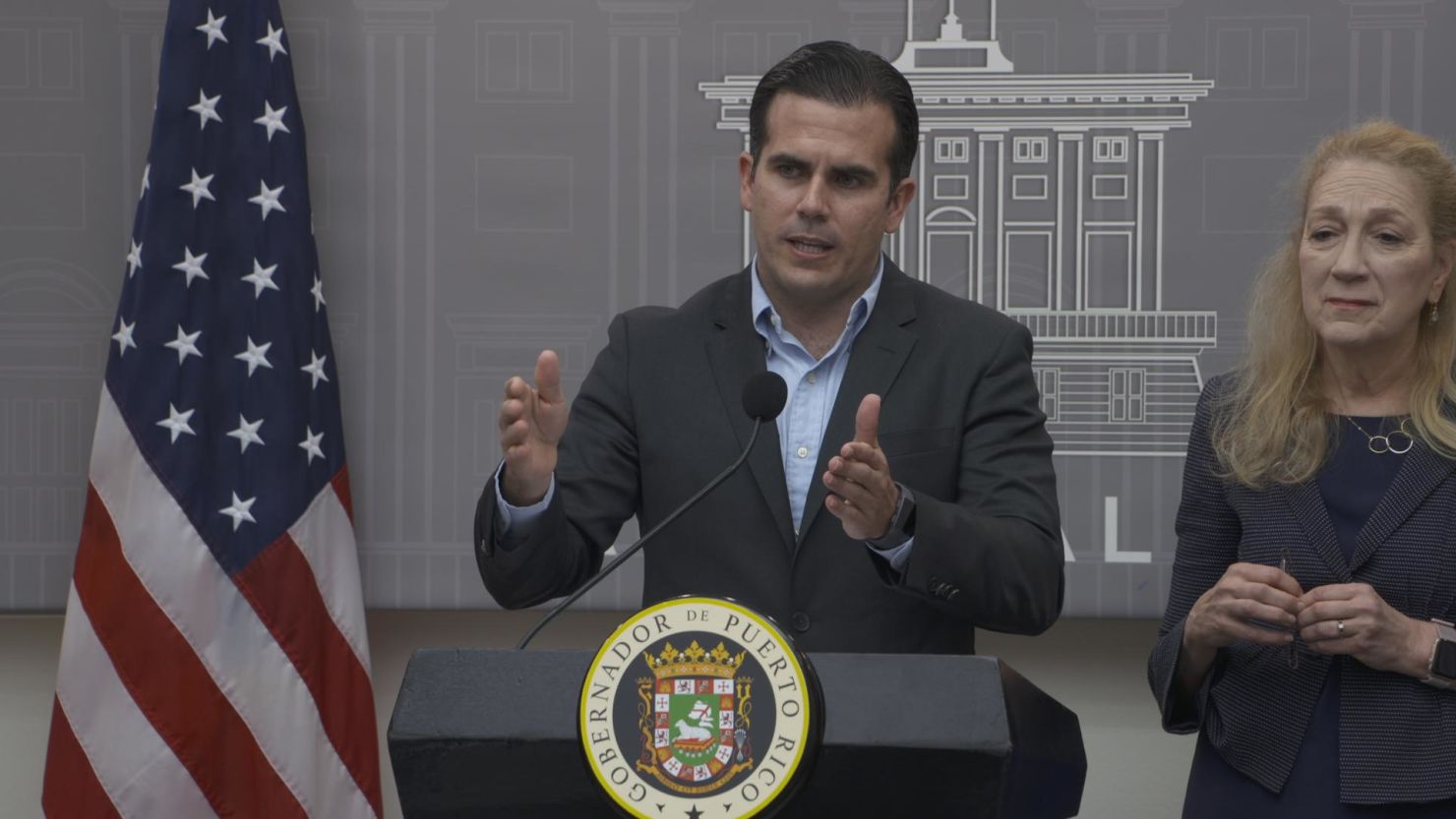 Puerto Rico Gov. Ricardo Rosselló held a press conference with George Washington University scientists on Thursday to announce a review of deaths after Hurricane Maria.