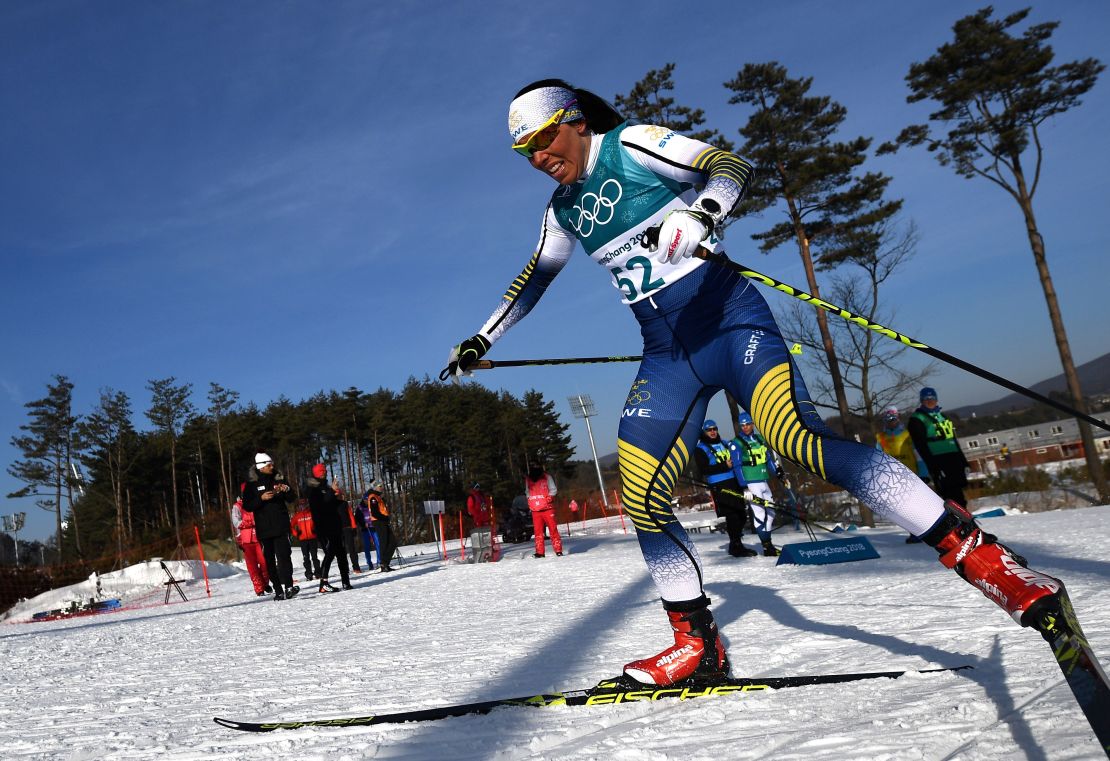 Charlotte Kalla is one of the stars of Sweden's cross-country team, winning gold in Pyeongchang.