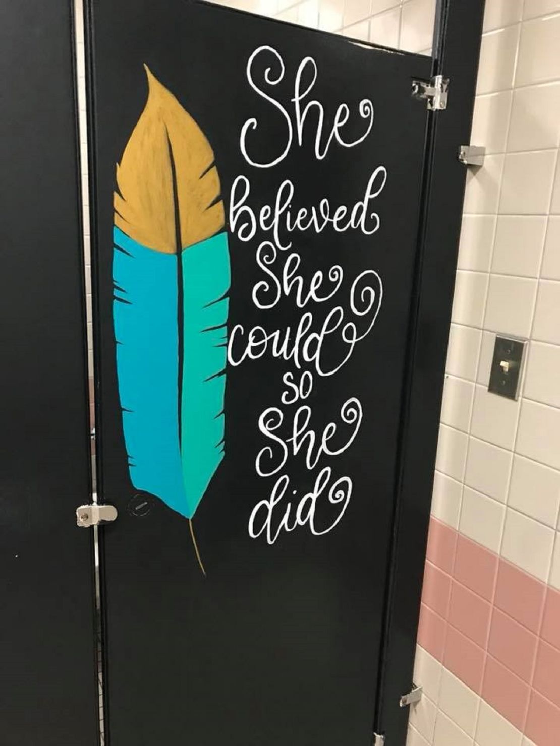 Texas inspirational bathroom stall 2
