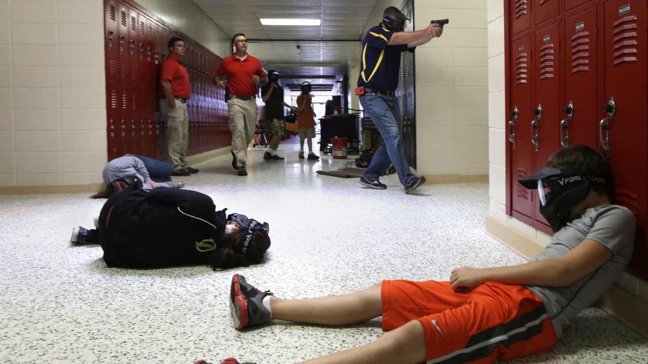 Faculty members of Clarksville Schools in Arkansas undergo firearms training yearly.