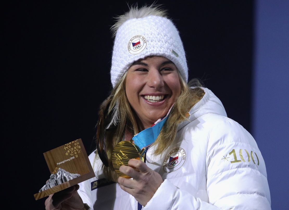 Ledecka won the snowboard parallel giant slalom gold after clinching super-G gold in skiing.