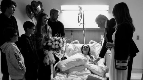 Trump Pence weekly newsletter photo Parkland survivor Madeleine Wilford