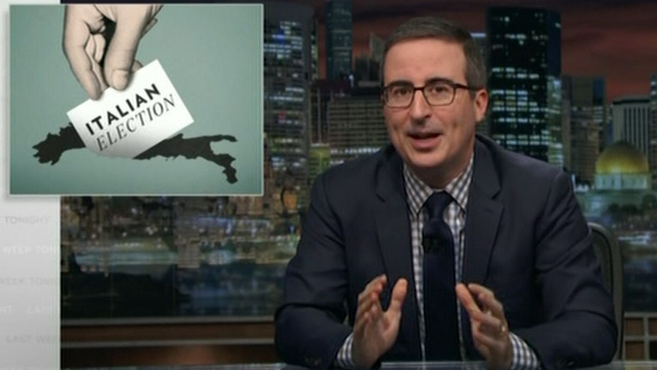 john oliver italy election