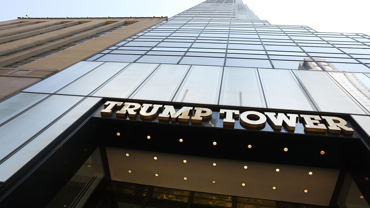 NEW YORK, NY - AUGUST 04:  Trump Tower stands in Manhattan on August 4, 2017 in New York City. Following a dispute with the Trump Organization over a lease, the Secret Service, which protects all US presidents, has moved to a small trailer on a side street outside of Trump Tower. The federal agency had been renting office space in Donald Trump's Midtown Manhattan skyscraper since 2015 before a disagreement over the terms and costs for rent for a command post.  (Photo by Spencer Platt/Getty Images)