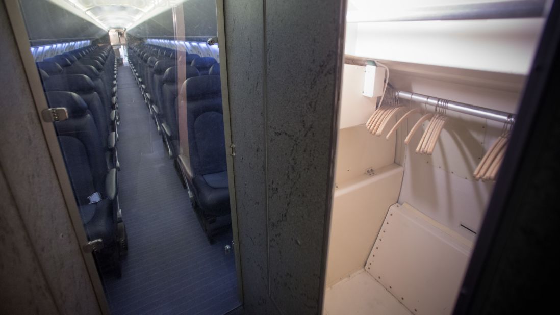 <strong>Concorde cloakroom:</strong> Despite the space limitations, there was room for a closet to ensure Concorde's well-heeled passengers wouldn't crease their coats and garments.