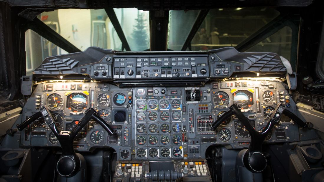 <strong>Cockpit controls:</strong> Visitors can tour Concorde's interior and peer into the cockpit, with its distinctive steering apparatus.