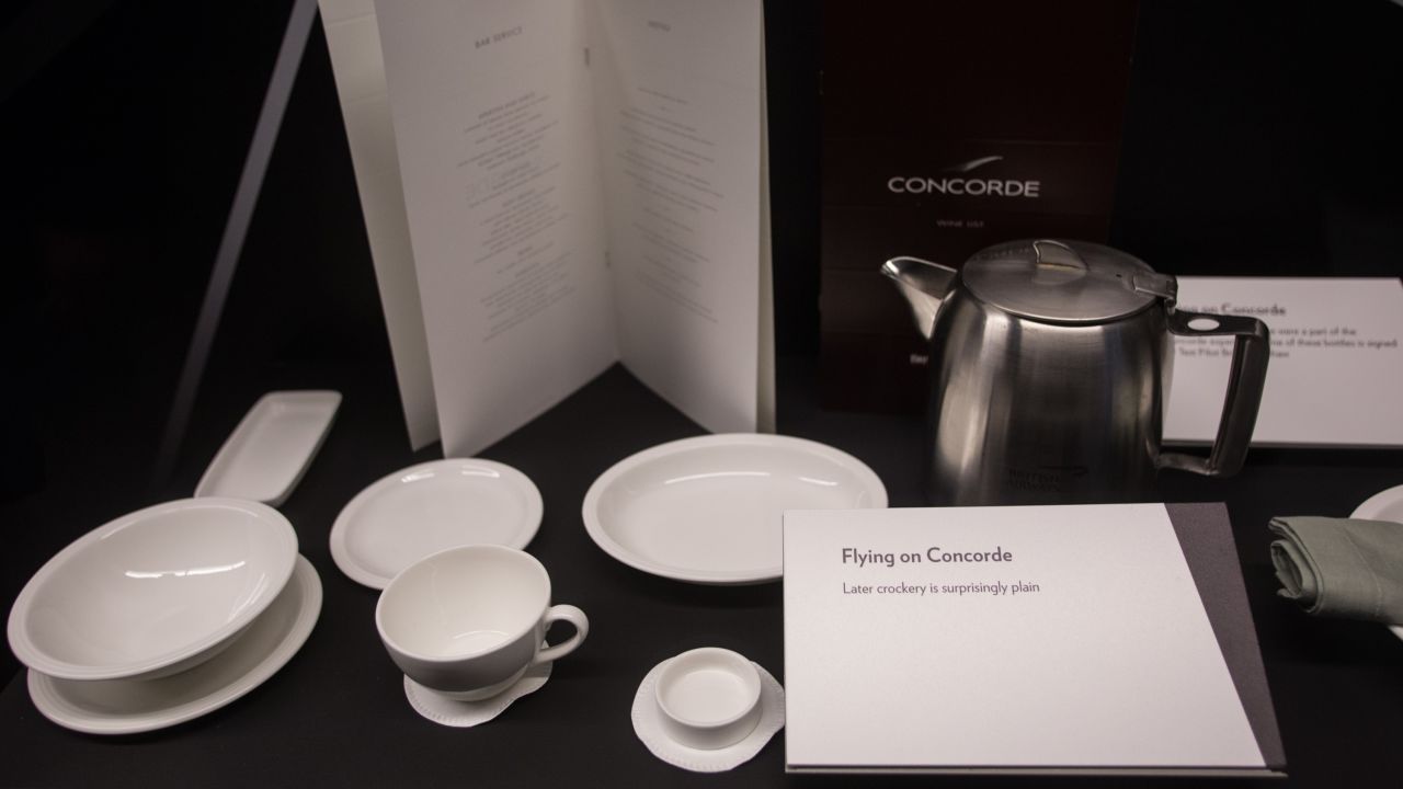 <strong>Simple touches:</strong> For such an elite aircraft, later Concorde flights used surprisingly simple crockery.  