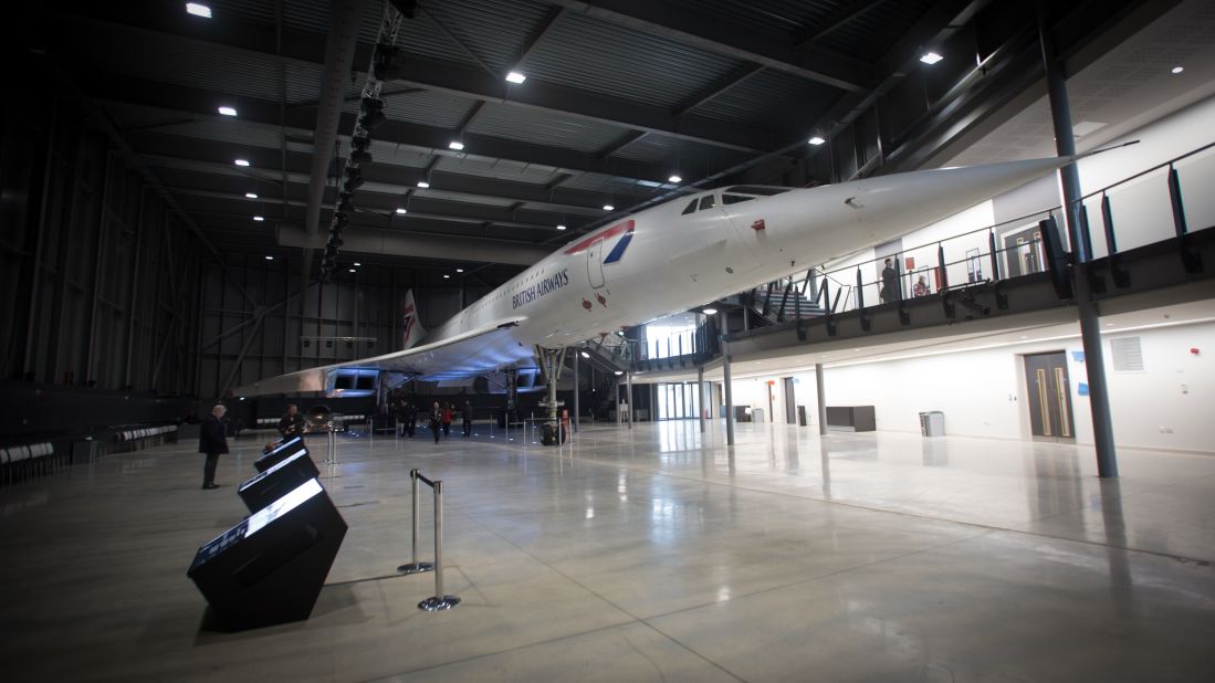 <strong>Museum piece: </strong>Concorde Alpha Foxtrot, the aircraft that Whyld photographed over the bridge, is now on display in the <a href="http://aerospacebristol.org/" target="_blank" target="_blank">Aerospace Bristol</a> aviation museum.