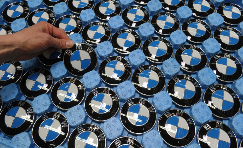The logo of German car maker BMW was long thought to represent a stylized aircraft propeller against a blue sky background, in a reference to BMW's historic past as a manufacturer of airplane engines. More recently, however, the company <a href="https://wheels.blogs.nytimes.com/2010/01/07/bmw-roundel-not-born-from-planes/" target="_blank" target="_blank">has clarified</a> that the roundel actually represents the flag of Bavaria, the German federal state where the company originated. The association with planes was apparently born out of a single 1929 ad that featured the logo next to an actual propeller plane.
