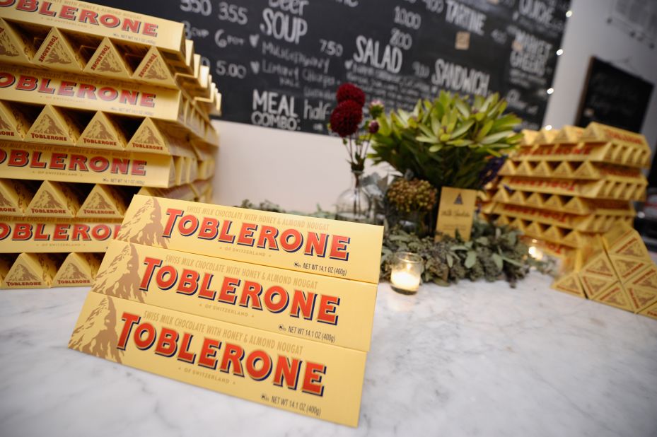The Toblerone chocolate bar originates from the Swiss city of Bern, which sits not far from the famous Matterhorn mountain that is depicted in its logo. But if you look closely inside the mountain, you'll see the actual <a href="https://www.bern.com/en/detail/city-of-bears" target="_blank" target="_blank">symbol of Bern</a>: a bear.