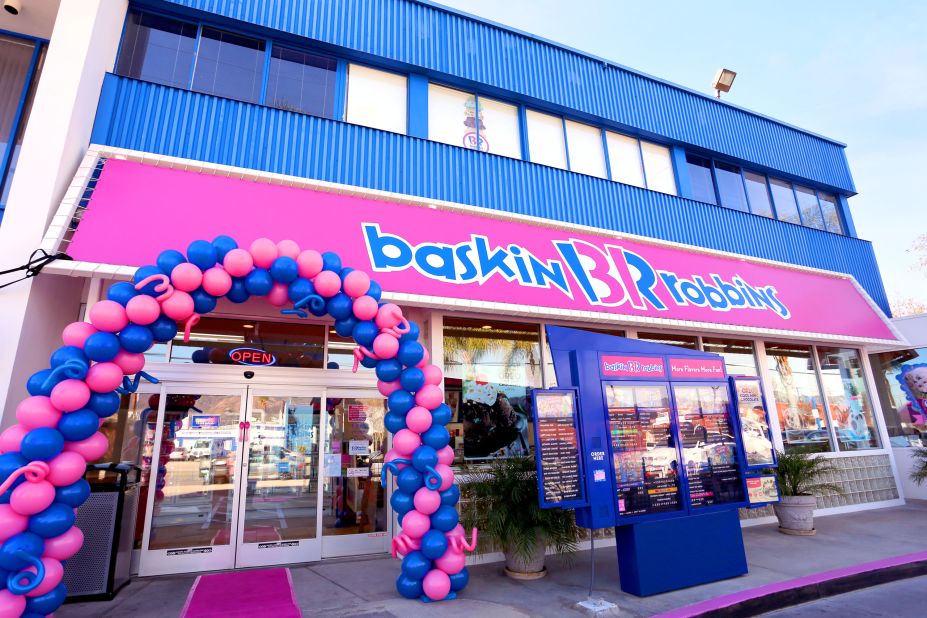 Ice cream chain Baskin-Robbins is known for having 31 original flavors ("<a href="http://www.baskinrobbins.co.uk/about_us/history.html" target="_blank" target="_blank">One for every day of the month</a>"), and they have long used the number 31 in their logo. The latest version cleverly hides the numbers in the letters "B" and "R."