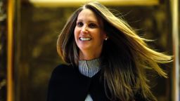 Former Vogue special event planner Stephanie Winston Wolkoff stops for a photo in front of the media at Trump Tower in New York on December 5, 2016. 
Wolkoff reportedly will be working on the inauguration of US President-elect Donald Trump. / AFP / Kena Betancur        (Photo credit should read KENA BETANCUR/AFP/Getty Images)