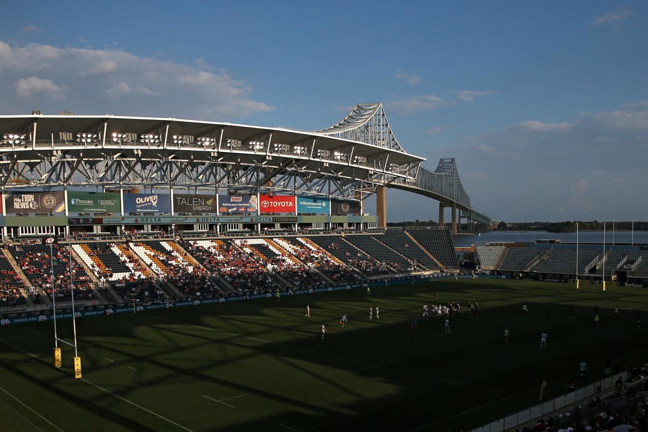 Crowds were significantly thinner when English Premiership sides Saracens and Newcastle Falcons moved a league game to the USA last year. There were 6,271 fans in the 18,500-seat Talen Energy Stadium in Chester, Pennsylvania.