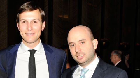NEW YORK, NY - MARCH 14:  (L-R) Josh Raffel, Jared Kushner and Matthew Hiltzik attend The New York Observer 25th Anniversary at Four Seasons Restaurant on March 14, 2013 in New York City. (Photo by Paul Bruinooge/Patrick McMullan via Getty Images)